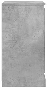 betonszürke szerelt fa tálalószekrény 37,5x35,5x67,5 cm