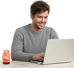 Himalájai Só Lámpa Usb Ionizátor Természetes Só Lumi Lámpa