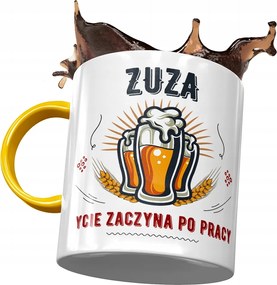 Sárga bögre Zsuzsa Barátnőinek Ajándék Nyomtatott Fotóval