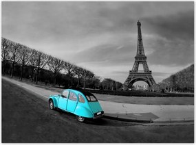 Poszterek 135x100 Eiffel-torony Türkiz