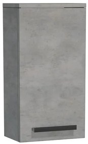 Fürdőszobaszekrény alacsony Naturel Cube Way 32,5x63x20 cm beton CUBE2H32BE