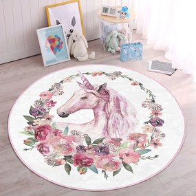 Rózsaszín gyerek szőnyeg ø 120 cm Comfort – Mila Home