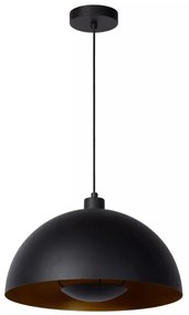 Lucide 45496/01/30 - Csillár zsinóron SIEMON 1xE27/40W/230V fekete