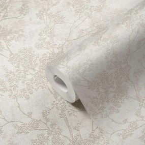 Vinyl tapéta 3D mosható növények fák gallyak szürke 53cm