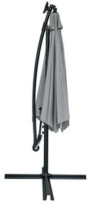 AVENBERG SUNNY LED 300 Nagy állítható napernyő, átmérő 3M, szürke