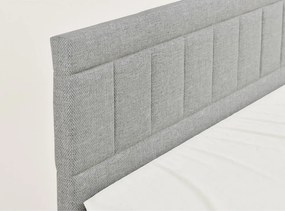 Szürke ágyneműtartós boxspring ágy 180x200 cm Caya – Maison de Rêve