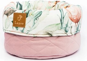 Tropiki rózsaszín kosár/tároló