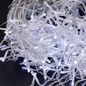 Brilagi - Kültéri karácsonyi LED fényfüzér, 400 db LED, 8 üzemmód, 23 m, IP44 védelem, hideg fehér