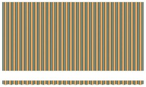 Kézi Behúzható Napellenző LED-del Zöld és Sárga 600x350 cm