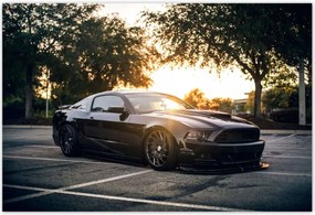 Poszterek 155x105 Fekete fenevad Mustang