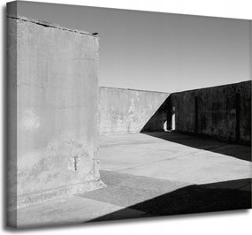 Beton absztrakt vászonkép 50x40 cm