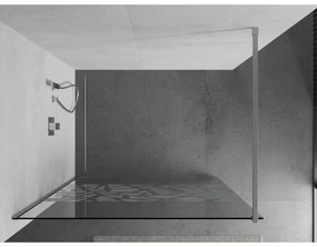 Mexen Kioto zuhanyparaván 90x200 cm 8 mm, króm, fehér kivitel, 800-090-101-01-85