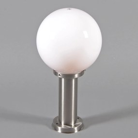 Kültéri lámpa acél 50 cm rozsdamentes acél - Sfera földelő tüskével és kábelhüvellyel