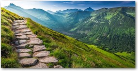 Fotó üvegkép Ösvény a Tátrában 140x70
