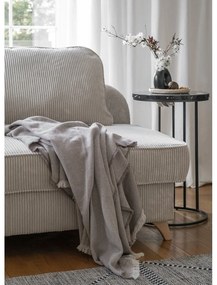 Bézs kordbársony heverő (bal oldali) Chic Charlotte – Miuform