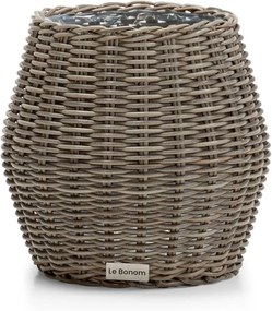 Grande Fiore mesterséges rattan kerti kaspó- Le Bonom
