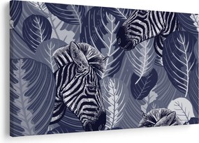 Kép - Kék zebrák (90x60 cm)