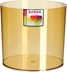 Virágtartó Kaspó Fedő Kerek Növény Műanyag 12,5 cm Narancssárga