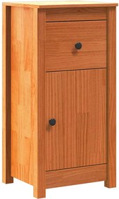 vidaXL Széf fiókkal Faggyú barna 39 x 34,5 x 80 cm Tömör fenyőfa