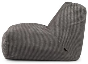 Világosszürke kordbársony babzsákfotel Tube 100 – SLOWDOWN