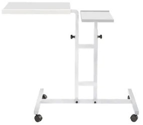 Állítható asztal GLEN 87x67 cm fehér