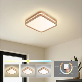 Brilagi -LED Mennyezeti låmpa MOLINA SQUARE LED/32W/230V 3000/4000/6000K tölgy 30x30 cm