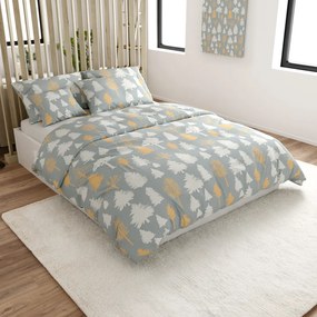 Pamut ágynemű HOLLY REST szürke Ágyneműhuzat mérete: 70 x 90 cm | 140 x 200 cm