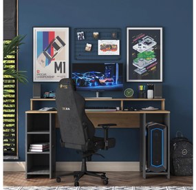 PC asztal Sikine 4 (dió + antracit) . 1095012