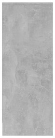 betonszürke szerelt fa cipősszekrény 31,5 x 35 x 90 cm