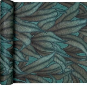 Tapéta Látványos növényi minta levélben a flizelinen