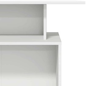 recepciós pult fehér 100x40x104 cm szerelt fa