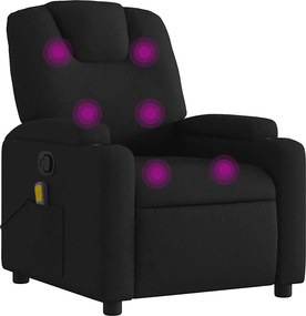 vidaXL fekete szövet masszázsfotel