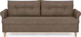 ELI Háromszemélyes kinyitható kanapé Barna