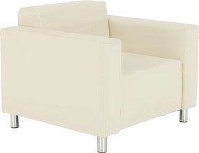 Fotel, textilbőr bézs, HOMKER