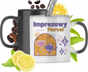 Mágikus bögre Marcelnek Fekete matt nyomott mintával 330ml