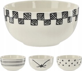 Kerámia tál 550 ml Black&amp;White Elegáns és stílusos