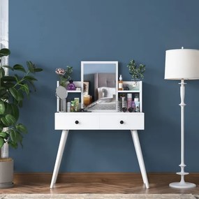 Öltözködő asztal 111,8x97,8 cm fehér