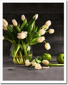 Poszterek keretben 40x50 Tulipánok vázában