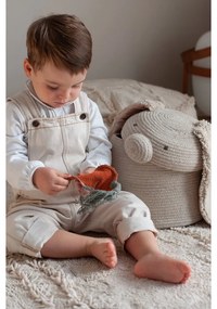 Krémszínű textil játéktároló kosár ø 25x30 cm Rita the Rabbit – Lorena Canals
