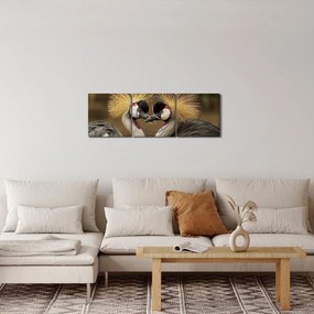Madarak képe (órával) (90x30 cm)