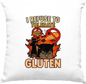 Gluténérzékeny párna vicces fehér