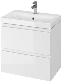 Cersanit Moduo Slim 60 akasztós szekrény + mosdó, fehér fényű, S801-227-DSM
