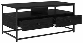 Dohányzóasztal fiókkal Musta tammi 100 x 51 x 45 cm Faanyag