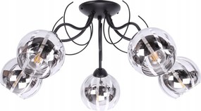 Mennyezeti lĂĄmpa krĂłm csĂkokkal bevont lĂĄmpaernyĆkkel Eliza Ă©tkezĆbe