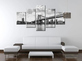 Gario Vászonkép Brooklyn New York - 5 részes Méret: 125 x 70 cm
