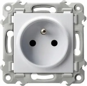 Szimpla aljzat tűvel süllyesztett fehér Ospel Zafír GP-1ZZ/m/00