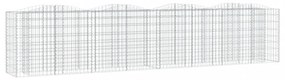 íves horganyzott vas gabion magaságyás 400x50x100 cm