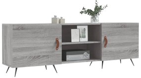 szürke sonoma színű szerelt fa TV-szekrény 150x30x50 cm