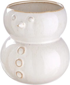 SNOWMAN kerámia váza 16cm , hóember