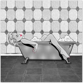 Poszterek 100x100 Marylin Monroe a kádban
